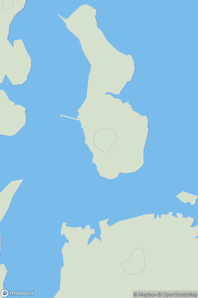 Thumbnail image for Round Island [South Central England] showing contour plot for surrounding peak